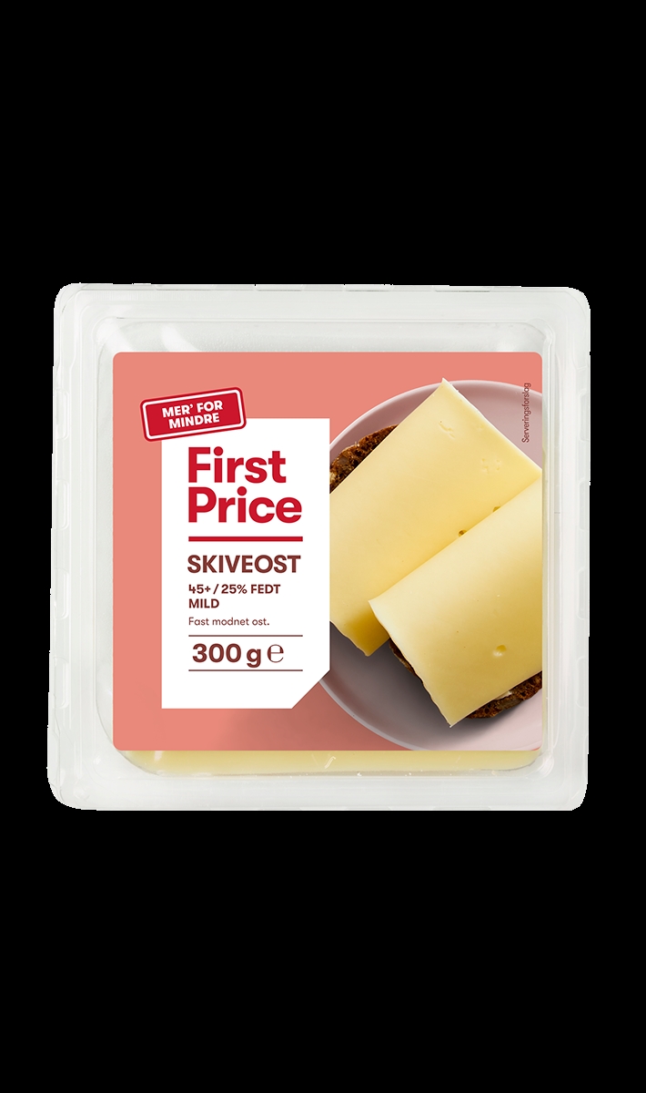 Sliced ​​cheese, First Price